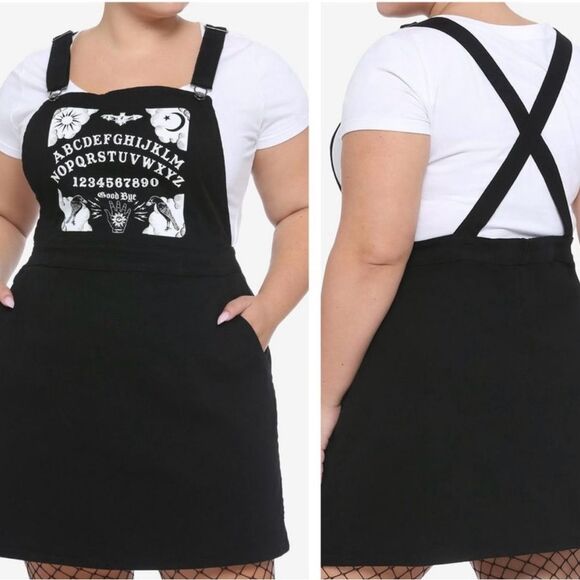 Hot Topic Spirit Ouija Board Skirtall Overall Jumper Dress XL EUC - Picture 1 of 13